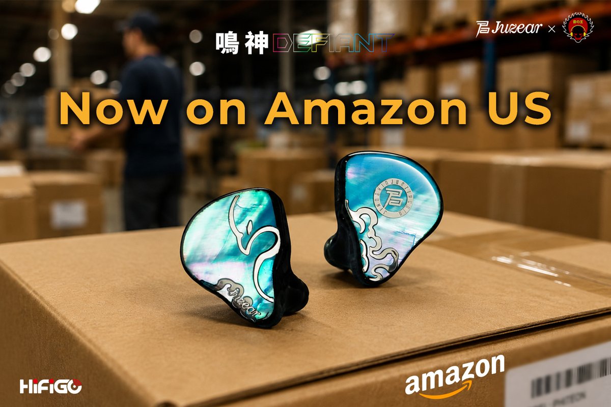 HiFiGoAudio's tweet photo. 🎧@Juzearaudio Defiant GameFidelity Edition just landed on Amazon US! 🇺🇸
🎮Accurate footsteps and crystal-clear mic communication, and Type-C & 3.5mm plugs included.🔌
💰MSRP: $109.99
🛒Amazon US: https://t.co/u3kAw50aVa
#HiFiGo #Juzear #Zreviews #Defiant #Gaming #HiFi #Audio #Audiophile #FPS #Gamers #IEM #AmazonUS #newarrival