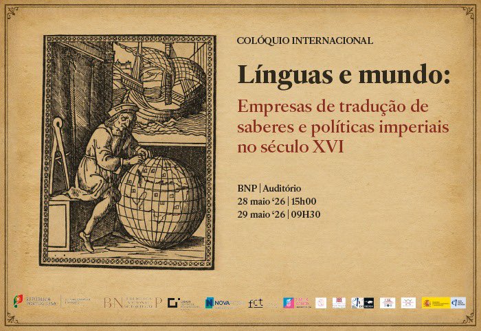 VirtuosaParsUCM's tweet photo. 📣📣 ¡Recordatorio! Esta semana en la Biblioteca Nacional de Portugal, el Colóquio Internacional “Línguas e mundo”. Con la colaboración de @ibercosmopolis. 

🔍 https://t.co/epzR2eqAJQ https://t.co/C8uLBnunI1