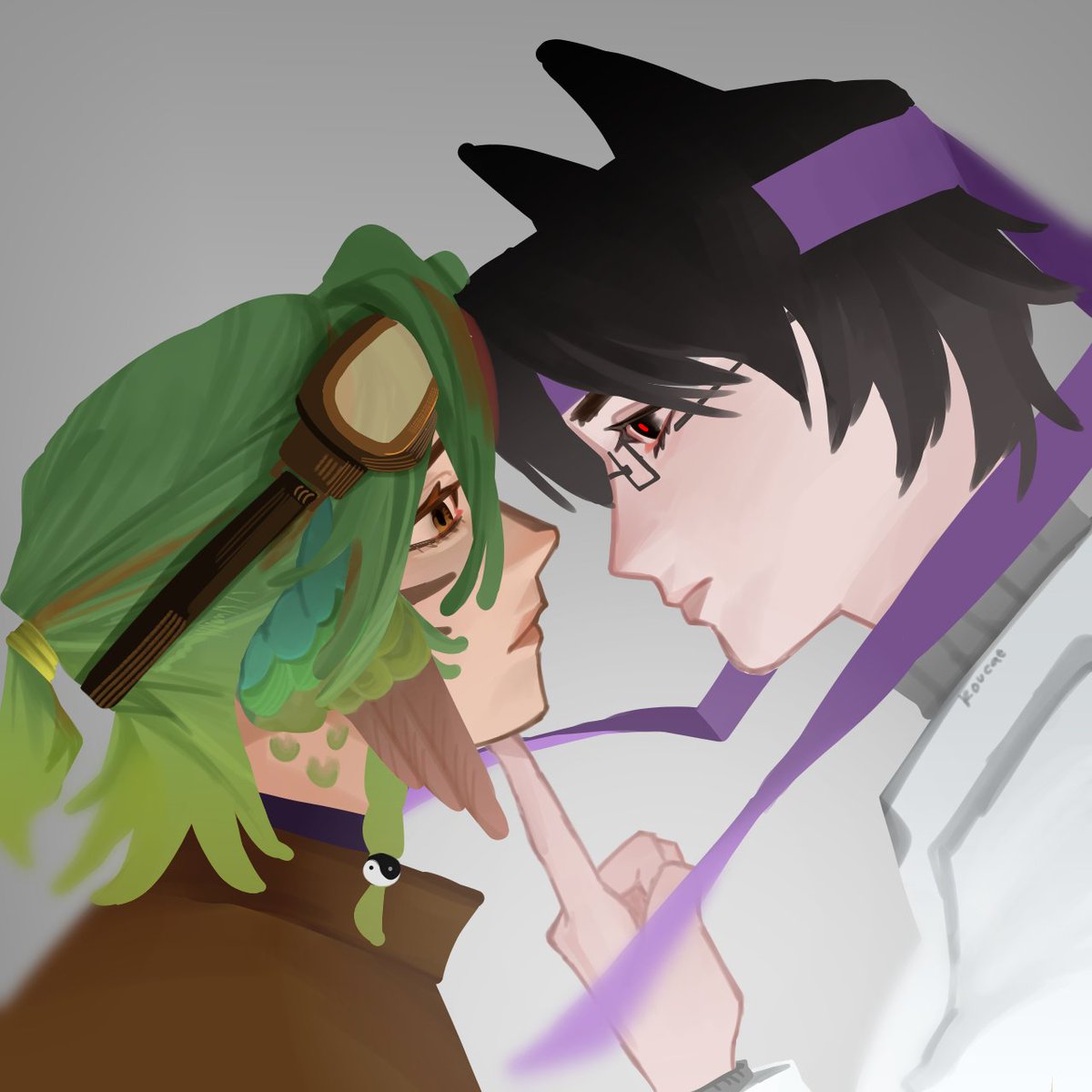 koucae's tweet photo. i love drawing faces so close to the other🤤🤤 https://t.co/3s9SSCMn5Z