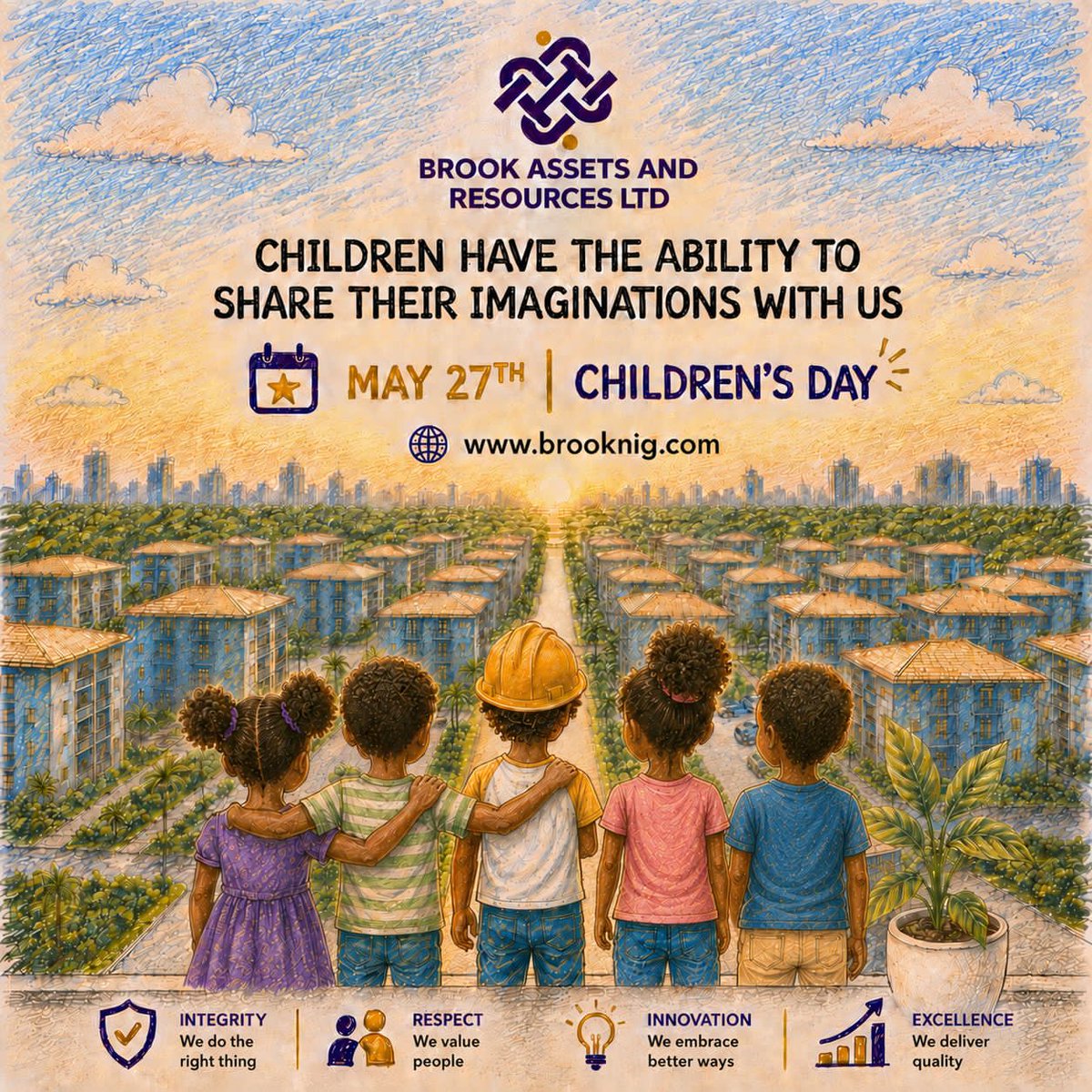 BrookAssetsLtd's tweet photo. Every child carries the power to imagine a better world and a brighter future. ๐โจ
This Childrenโs Day, we celebrate the dreams, creativity, and limitless potential of every child. ๐ก๐
Happy Childrenโs Day from Brook Assets & Resources Limited
#ChildrensDay #BrookAssets https://t.co/YHnZ0zeFEJ