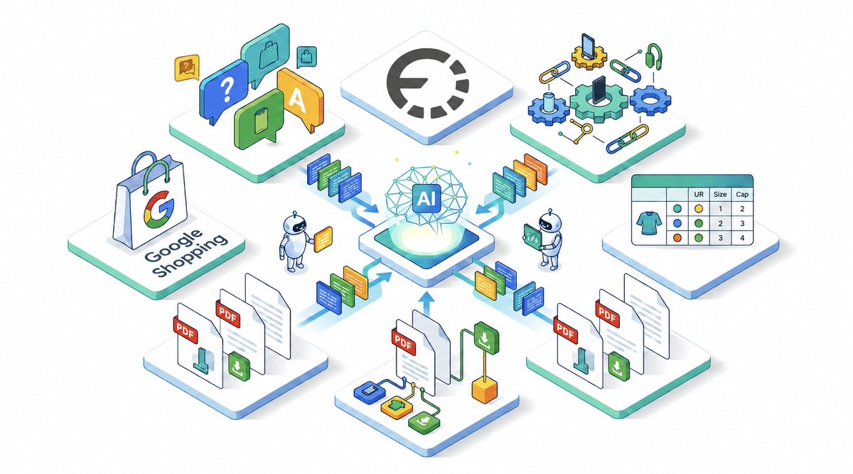 feedoptimise's tweet photo. Google Marketing Live 2026 shipped 6 new conversational attributes for Google Shopping feeds 👀

- question_and_answer
- related_product
- variant_option
- item_group_title
- document_link
- popularity_rank

Full breakdown 👇

https://t.co/JMSCSKB7l9 https://t.co/FvFQFaNGFI