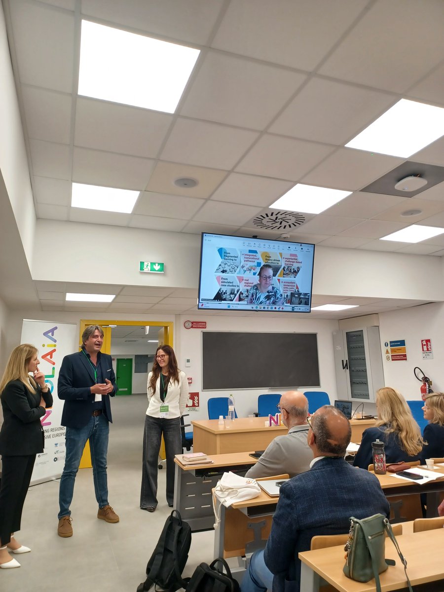 012factory's tweet photo. Enrico Vellante e la tirocinante Pauline Lebas sono stati a Salerno per rappresentare 012factory alla NEOLAiA Summa BAC Summer Academy of Entrepreneurship for Bachelor Students, ospitata dall'Università degli Studi di Salerno dopo una prima fase di sessioni online. https://t.co/LH5gcEFYoR
