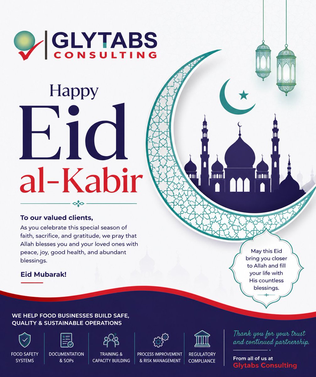 glytabs's tweet photo. Eid Mubarak from all of us at Glytabs Consulting Limited.

As we celebrate this season of faith and gratitude, we extend our warm wishes to our muslim clients, partners, and community.

May this Eid bring you joy and peace and fill your life with His countless blessings. https://t.co/TCgtYtNfe1