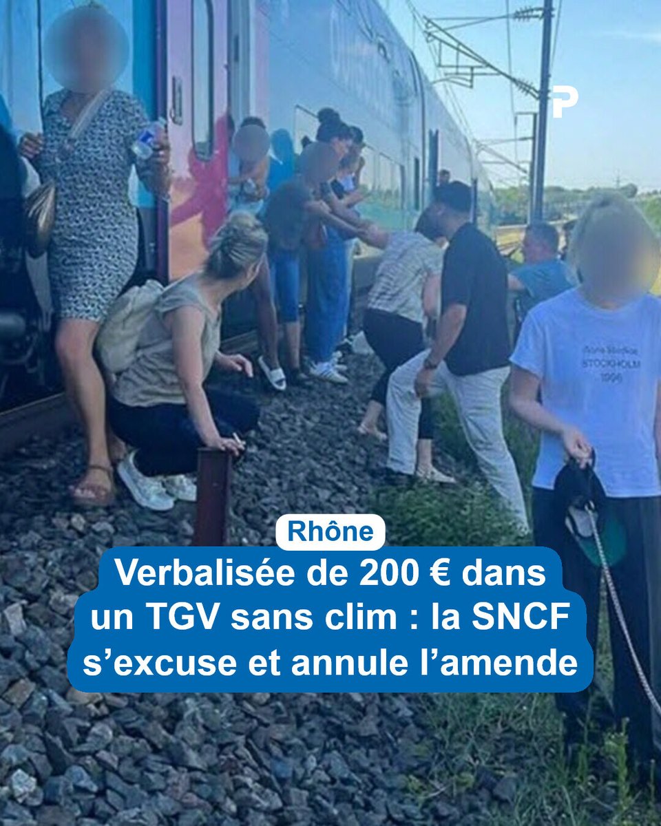 leprogreslyon's tweet photo. Coralie avait témoigné auprès du Progrès avoir écopé d'une amende de 200 € pour avoir ouvert l'issue de secours d’un #TGV à l’arrêt et sans climatisation depuis une heure #canicule
➡️ https://t.co/Zi2DnpBoPA https://t.co/PYh4tmd0wn