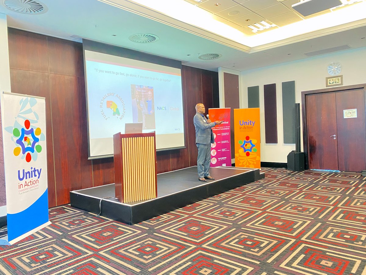 FuelRetailersSA's tweet photo. Mark Wohltmann (Director NACS Global) and Reggie Sibiya (CEO FRA) have just opened the NACS Convenience Leaders Exchange in Johannesburg.

Mark set a strong collaborative tone to welcome senior fuel and convenience retail leaders for a full day of strategic insights and networking.

The event is now underway!

#NACS_CLE #FRA #FuelRetailers