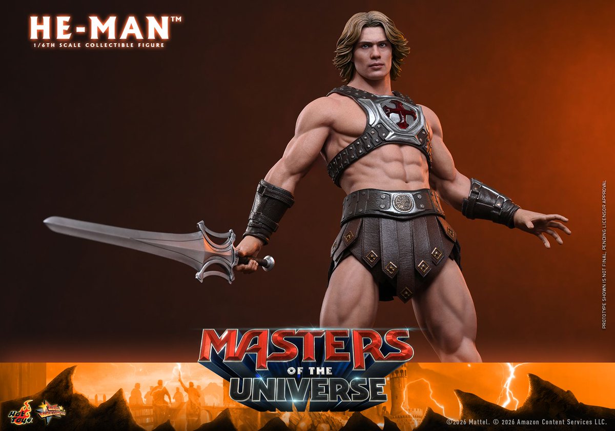 preterniadotcom's tweet photo. Hot Toys Masters of the Universe Movie 1/6 Scale He-Man. https://t.co/DAEDAqiTt2