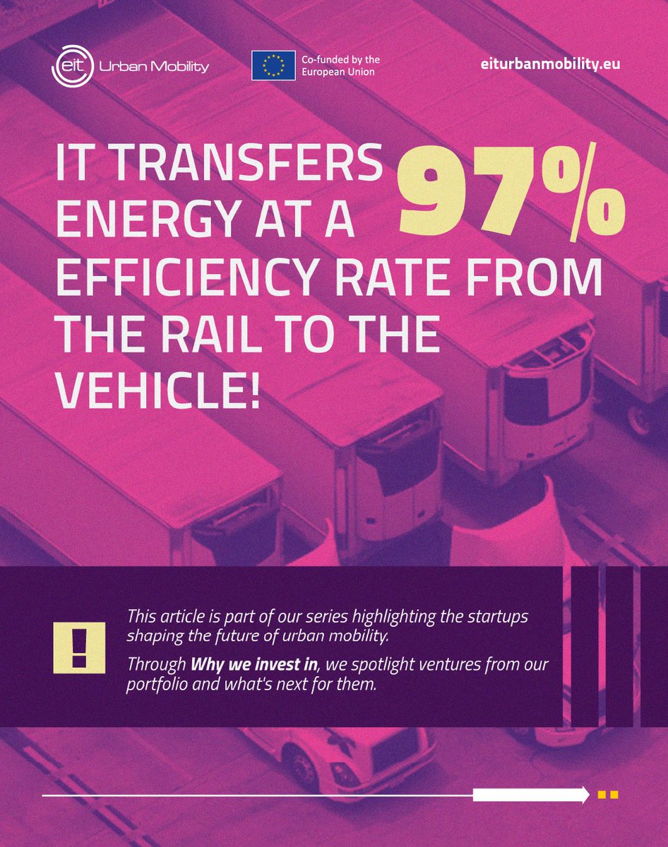 EITUrbanMob's tweet photo. Roads that charge cars while driving? ⚡️

Elonroad is testing with conductive rails embedded directly into roads, already piloted in California, Oslo and France:

🔹Smaller batteries
🔹Lighter vehicles
🔹More efficient infrastructure

And yes, pedestrians can safely cross them! https://t.co/W99mZiCU3H