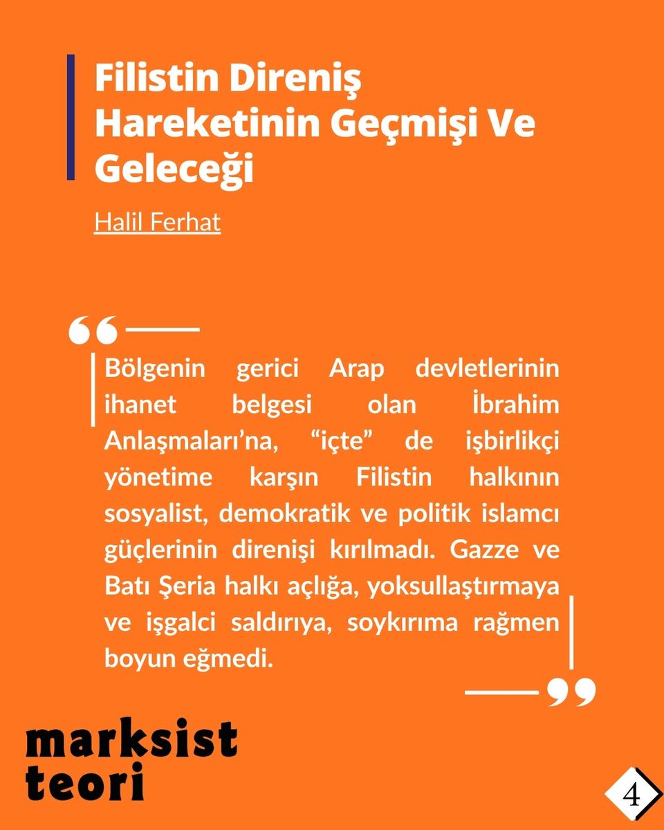 mt_dergi1's tweet photo. Fakat birinci intifadadan bu yana dillerden düşmeyen, sayısız ölümsüzün nefesini taşıyan “Nehirden Denize Özgür Filistin” sloganı Filistin’de, Ortadoğu’da ve dünyada yankılanmaya devam edecek, Filistin direnişi de mutlaka yeni bir yol açacaktır.
https://t.co/EsvbAHxGvr https://t.co/m6FdAF63tx
