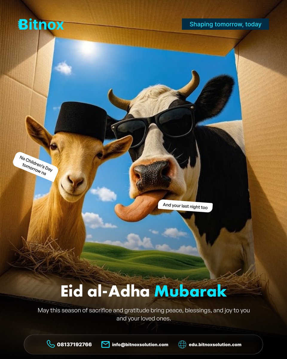 bitnox's tweet photo. Eid al-Adha Mubarak 🌙

May this season of sacrifice and gratitude bring peace, blessings, and joy to you and your loved ones.

_ From all of us at Bitnox https://t.co/qgIoqRucJE