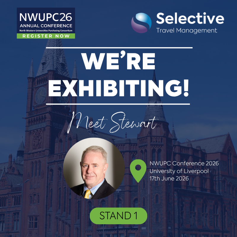 selectivetm's tweet photo. We’re looking forward to attending this year’s @NWUPCltd Conference 🌎

📍 University of Liverpool
📅 17th June
📌 Stand 1

Come and speak with Stewart about improving your organisation’s travel management programme ✈️

🔗 https://t.co/kPtORhj1H6

#NWUPC2026 https://t.co/vRYWnqrtId