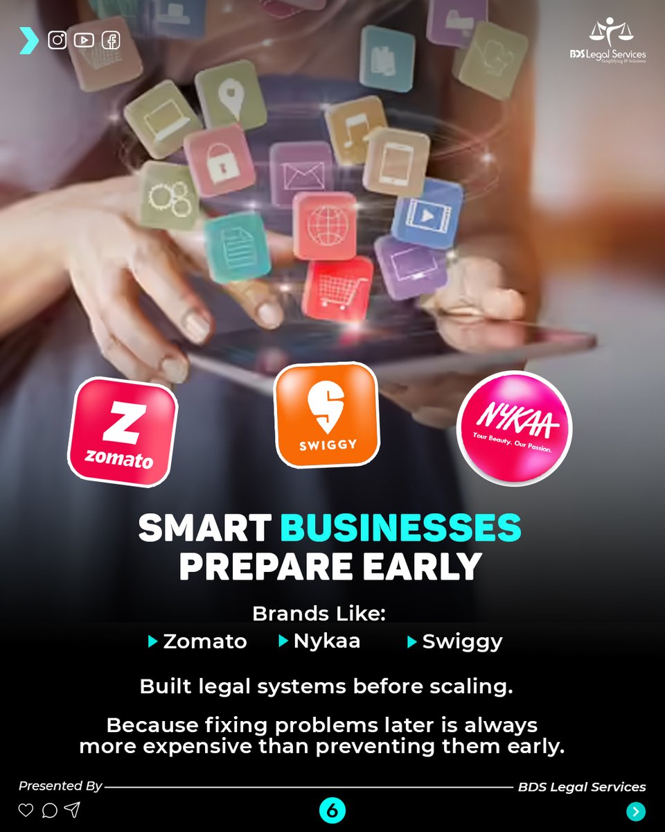 bdslegalserv's tweet photo. Startups rarely fail because of bad ideas.

Many struggle because they ignored legal foundations.

✔ Trademark Protection
✔ Founder Agreements
✔ Compliance
✔ Data Protection

Protect your startup before problems become expensive. https://t.co/QCQZKPJssH