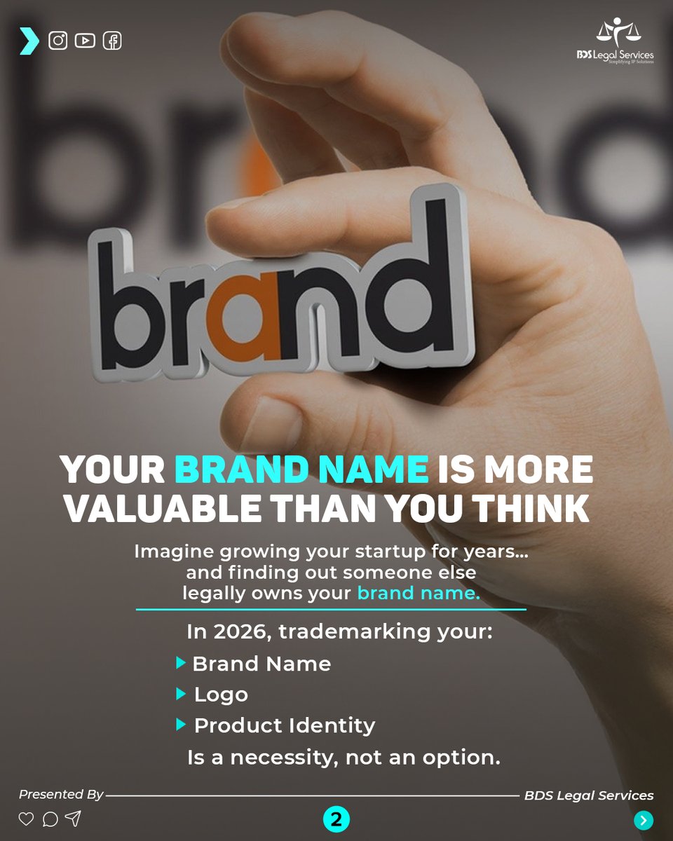bdslegalserv's tweet photo. Startups rarely fail because of bad ideas.

Many struggle because they ignored legal foundations.

✔ Trademark Protection
✔ Founder Agreements
✔ Compliance
✔ Data Protection

Protect your startup before problems become expensive. https://t.co/QCQZKPJssH