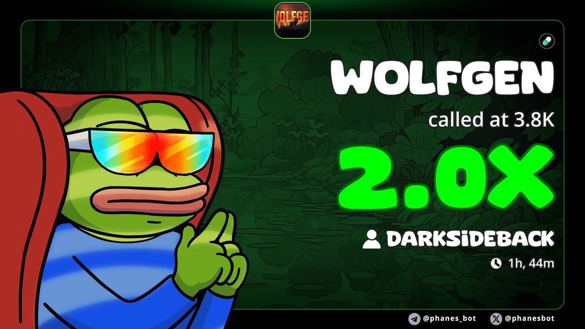 Darksideraiden's tweet photo. $WOLFEN is live

Already 2x up since launch 

If you’ve been waiting, now’s the time to stack your bags before the next move. The pack is only getting started.

Load up. Hold. Hunt. @WOLFGENPACK 

Ca: 2jruSJ1EZY6hjnGio3RqXf3927btvtHJtsMyftvCpump https://t.co/EdA8NlGWTn