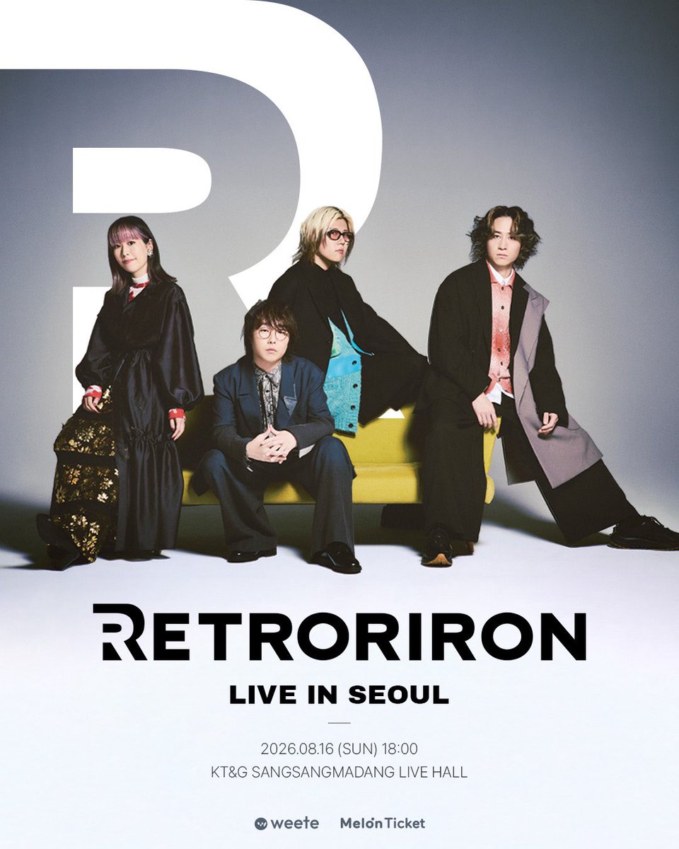 retroriron's tweet photo. 📌 티켓 판매는 내일부터📌

"RETRORIRON LIVE IN SEOUL"

🗓️8/16(Sun) at 서울 마포구
KT&amp;G SANGSANGMADANG LIVE HALL

⏰OPEN 17:30 / START 18:00

🎫티켓 판매 시작▼▽
5/28(Thu)20:00〜

🔗 예매처
한국：https://t.co/dScQ8g7utt
해외：https://t.co/FbQrlFN14v https://t.co/taslKijQys