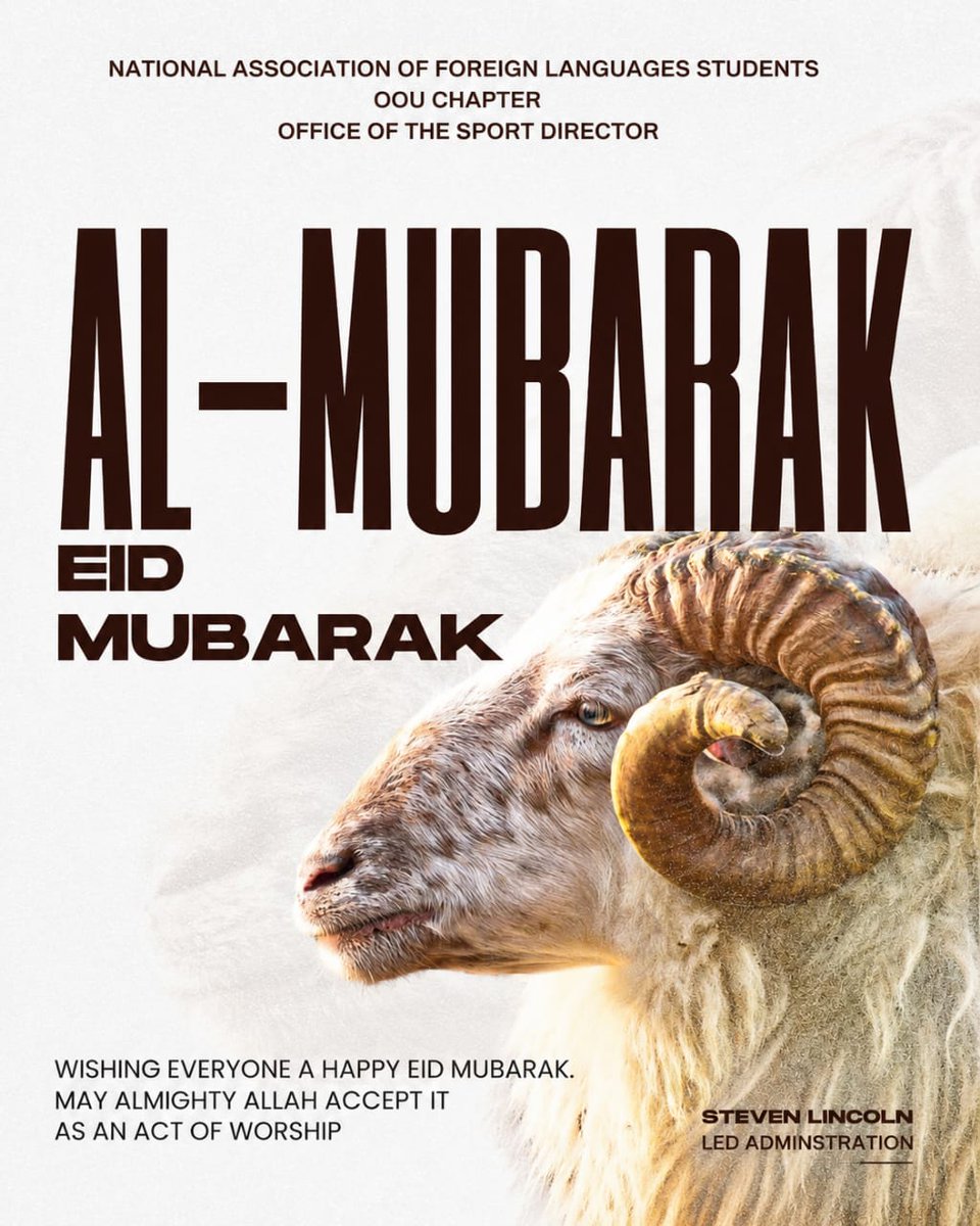 NAFLANLEAGUE26's tweet photo. ⚽🌙 To all our amazing players, may this Eid bring you strength, victory, happiness, and endless success both on and off the field. Keep shining and making us proud. Eid Mubarak! 🐏🔥 https://t.co/dzS9JCbORk