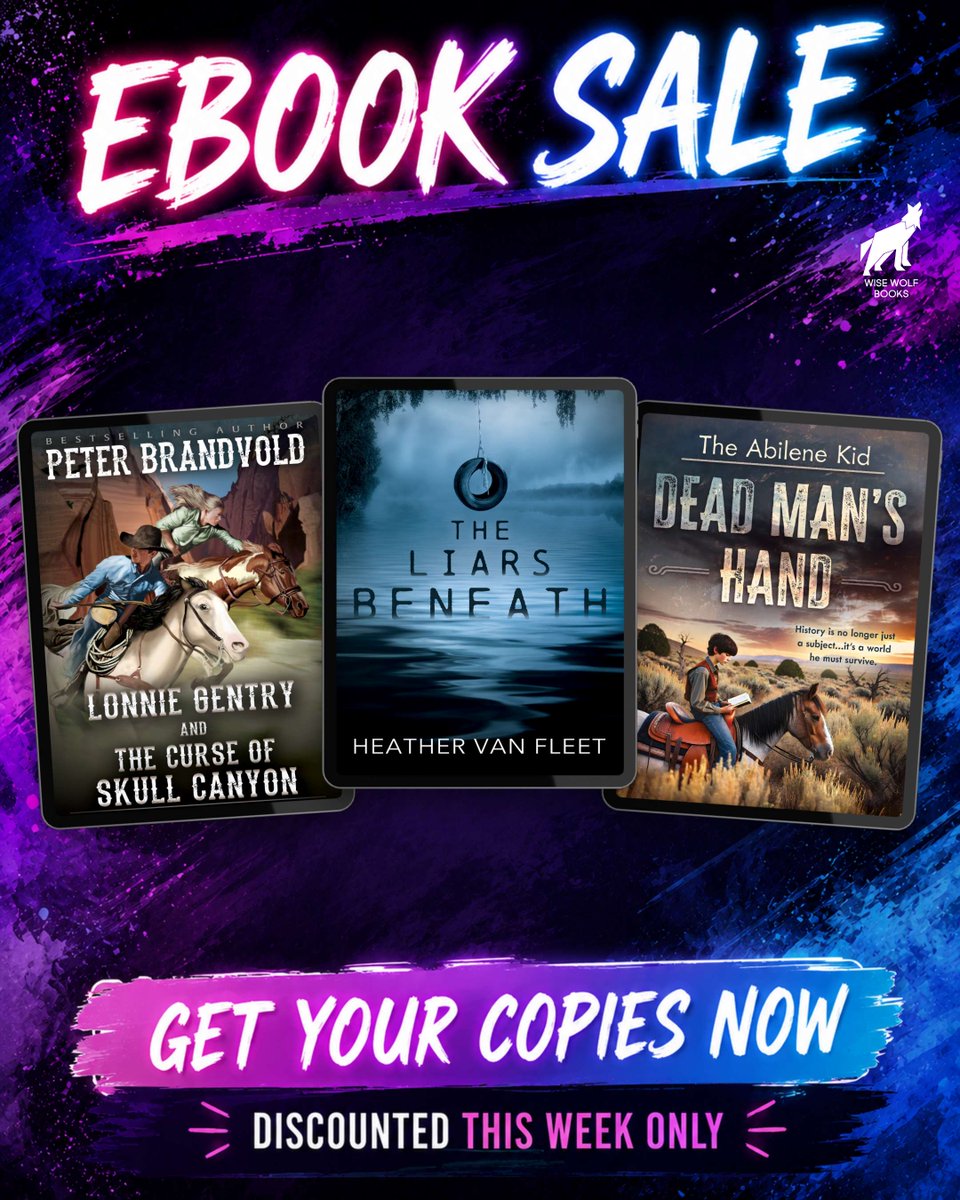 WiseWolfBooks's tweet photo. Grab your next YA read in this week's eBook sale with great titles from Peter Brandvold, Heather Van Fleet, and John V. Madormo discounted to just 99¢ each!

https://t.co/zF03TjIfxQ
#ebooksale https://t.co/Gik2ahE8Qg