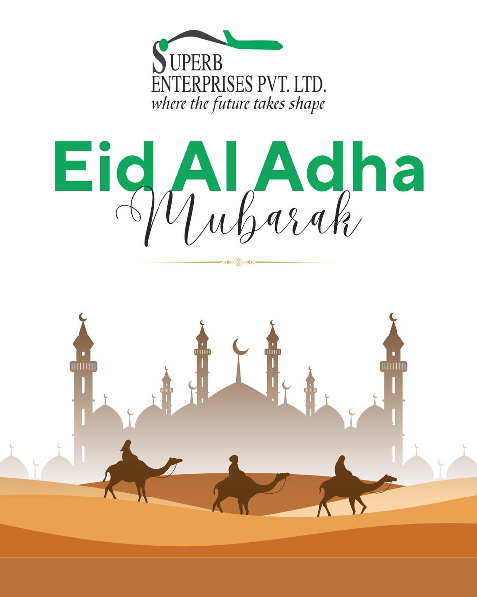 seplgroup's tweet photo. On this sacred occasion of Eid al-Adha, may your faith be rewarded with happiness, success, and countless blessings.

Wishing you and your family a joyful and peaceful Eid Mubarak.

#Eid #EidVibes #EidAlAdha #eidmubarak #EidMubarakEveryone #EidUlAdhaMubarak https://t.co/Xl1uQ3kNv1
