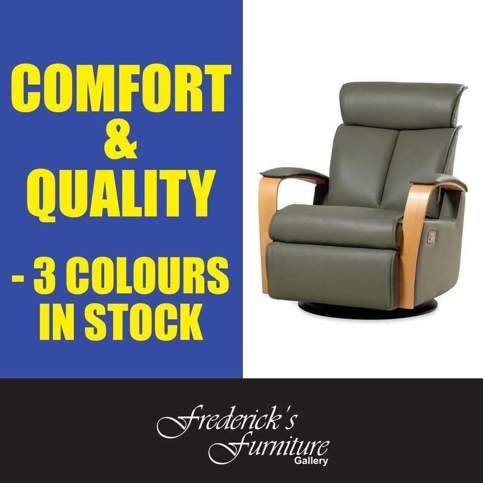 DesignFrederick's tweet photo. COMFORT &amp; QUALITY - THREE COLOURS IN STOCK
Recliners

🤩Recline in style! We have a large selection to choose from

Visit our Guelph showroom today!

Save now on top quality furniture for your home and office!

#Guelph #GuelphRecliners #GuelphFurniture #FredericksFurnitureGallery https://t.co/WpmGVtHri9