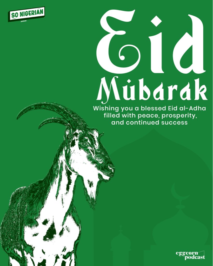 SoNigerian_'s tweet photo. It’s another time to celebrate with our Muslim brothers and sisters 🎉🎉🎉

May the blessings of today bring you the finest things that you’ve always wished for. Happy Eid 🎊🎊🎊 https://t.co/onWhC9pZNN