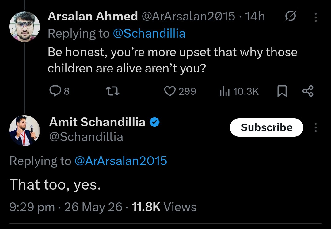iamSaddM's tweet photo. @Schandillia I assume you are free from all that "abstraction" you mentioned..i'm curious how did you become this vile piece of bigoted shit who likes to see the children get murdered?? https://t.co/qLSBVg2rBA