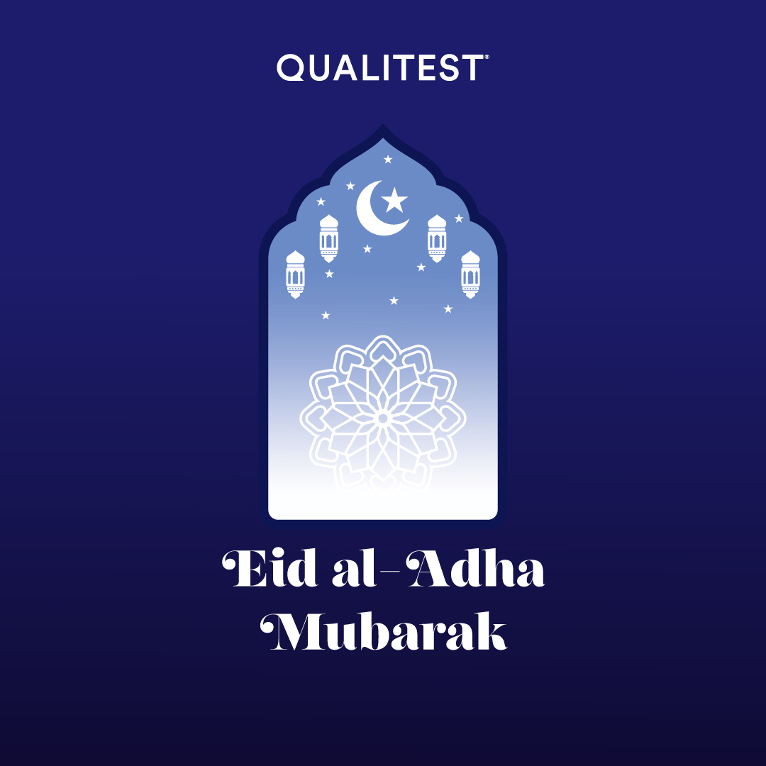 Qualitest's tweet photo. Wishing you and your loved ones a meaningful Eid al-Adha. 

This occasion highlights what matters most: compassion, generosity, and giving. To everyone celebrating worldwide, #EidMubarak from all of us at @Qualitest.

#EidAlAdha #Festive #TogetherWeGrow #Qualitest https://t.co/unkRvMfCSV