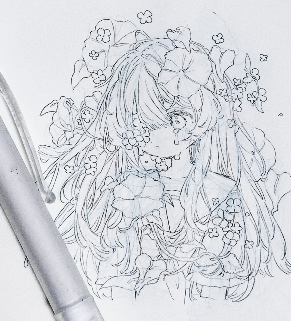 夏な線画！🍃💠𓈒𓏸︎︎︎︎⁡