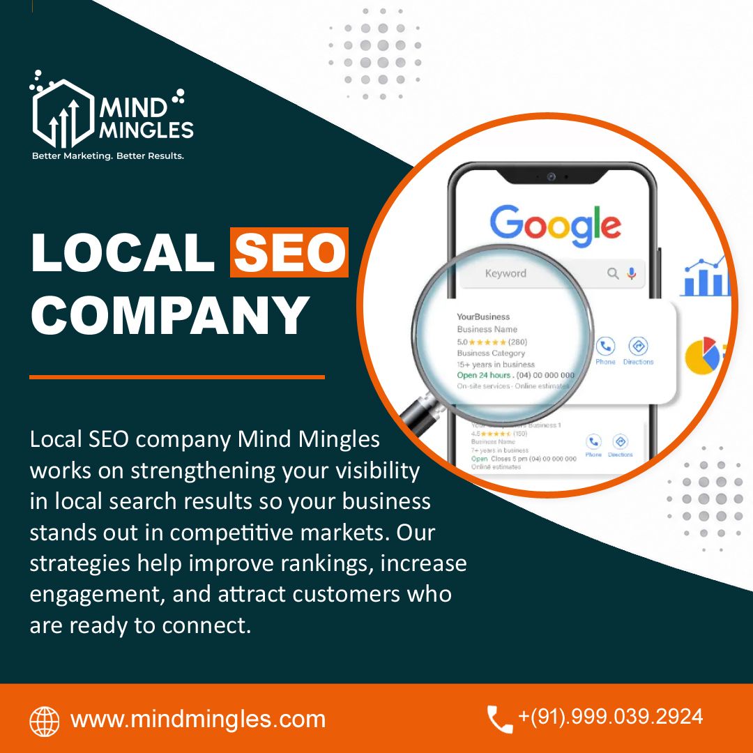 mindmingles's tweet photo. Local SEO company Mind Mingles works on strengthening your visibility in local search results so your business stands out in competitive markets. 

Visit us:- https://t.co/bo4YMKGqSI

DM Us Or Call Now ✆ :- +919990392924

#DigitalMarketingAgency #LocalSEOCompany https://t.co/hBa1ZXFfLS