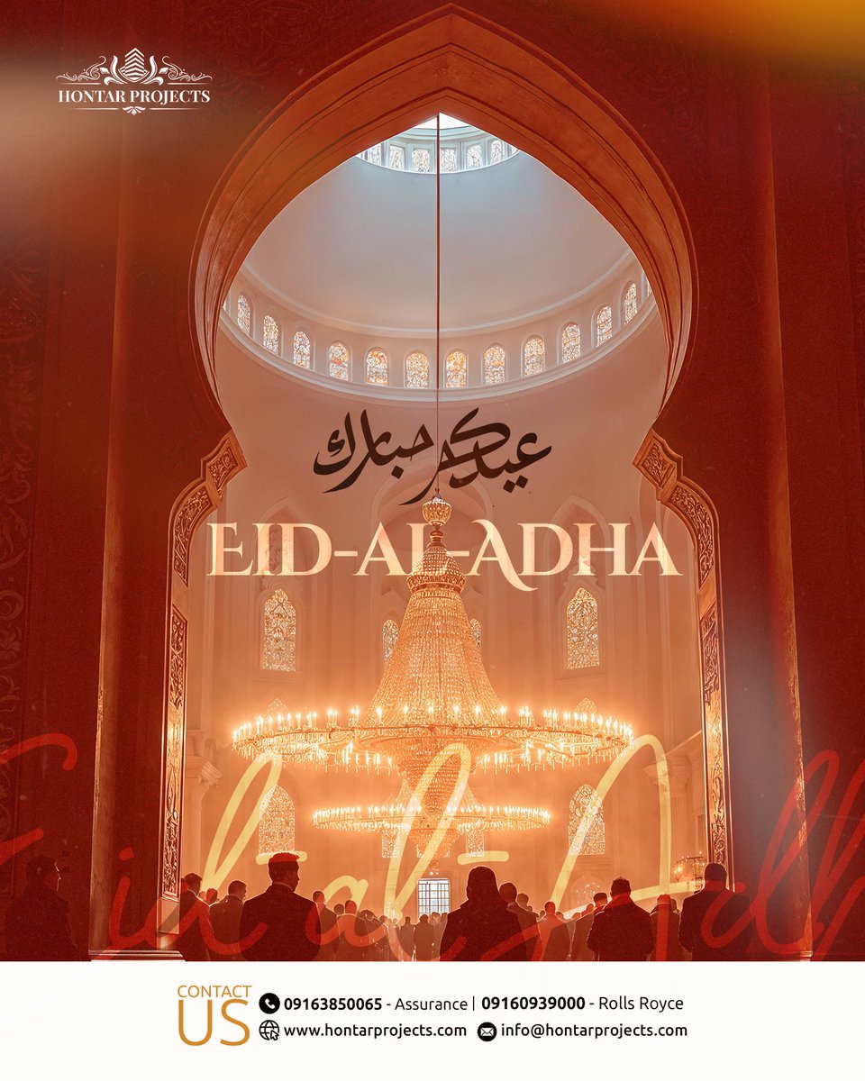 hontarprojects's tweet photo. Eid Mubarak to all our esteemed clients and partners!

May this special season bring peace, joy, prosperity, and countless blessings to you and your loved ones. Thank you for trusting us to be part of your journey. 

We truly value your support and partnership.

#HontarProjects https://t.co/KA8w3hGhCP