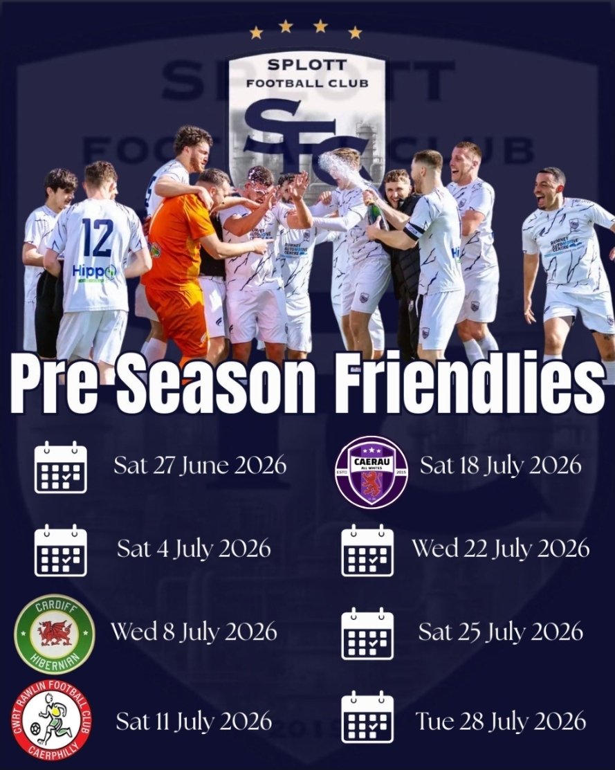 SplottFC_'s tweet photo. Looking to fill the last few dates for pre-season drop us a message if your interested. Ideally looking to travel, alternatively we can look at splitting costs. https://t.co/vWSWcRYpix
