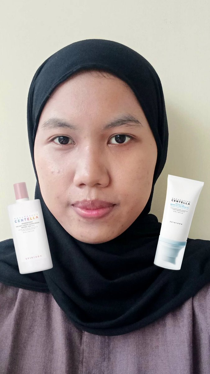 serasals's tweet photo. Tim sunscreen finish matte atau glowing nih?👀

Aku lagi sering pake dua sunscreen ini karena finishnya beda tapi sama-sama nyaman dipakai daily✨️

#SKIN1004ID https://t.co/YmNZZvVJ76