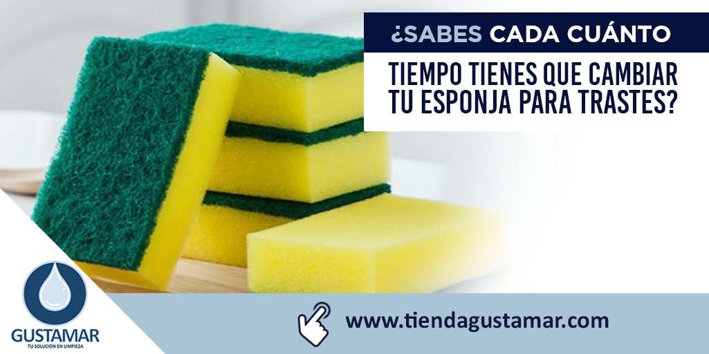 gustamarmx's tweet photo. Cambia tu esponja para trastes cada 1 a 2 semanas, especialmente si la usas a diario.

Las esponjas acumulan humedad y restos de comida, convirtiéndose rápidamente en un foco de bacterias.💧✨

#gustamar #esponja #scotch #jarciería #proveedores https://t.co/iMBSGAIZI3