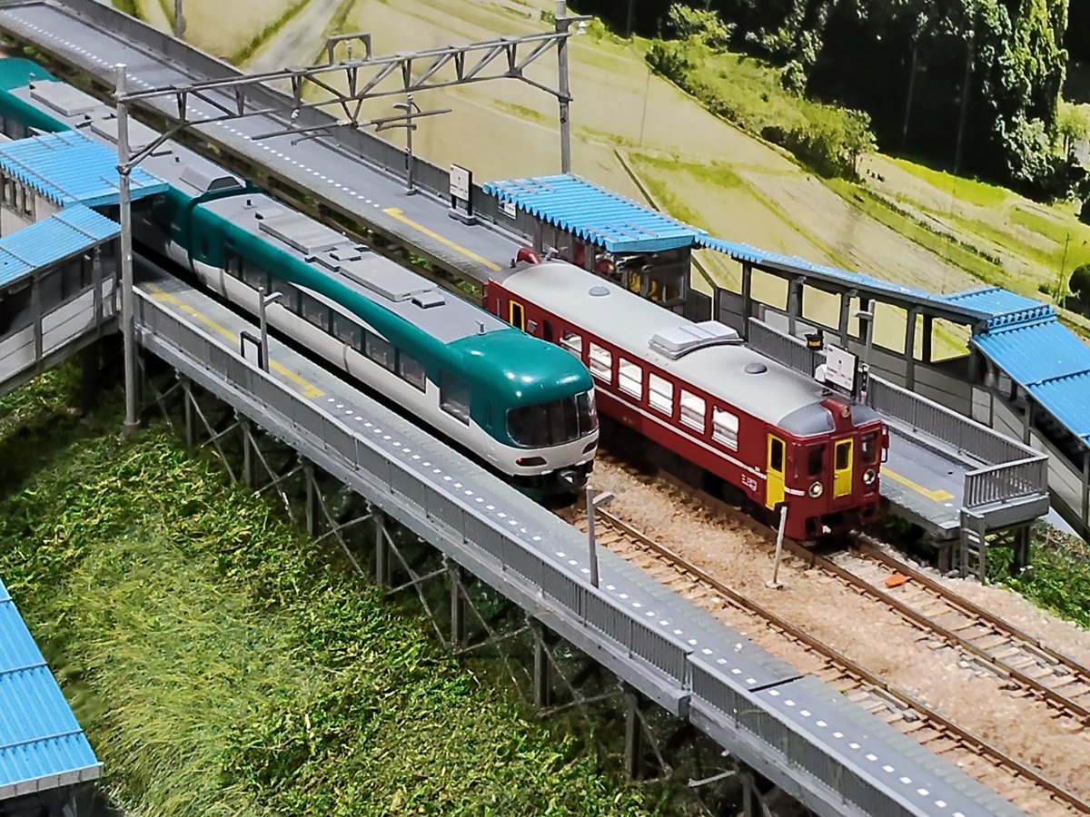 kitasei_tango's tweet photo. 丹鉄牧駅で遊ぶ！
楽しすぎて運転会の準備が出来ない〜！ https://t.co/2TBh5g4lIz