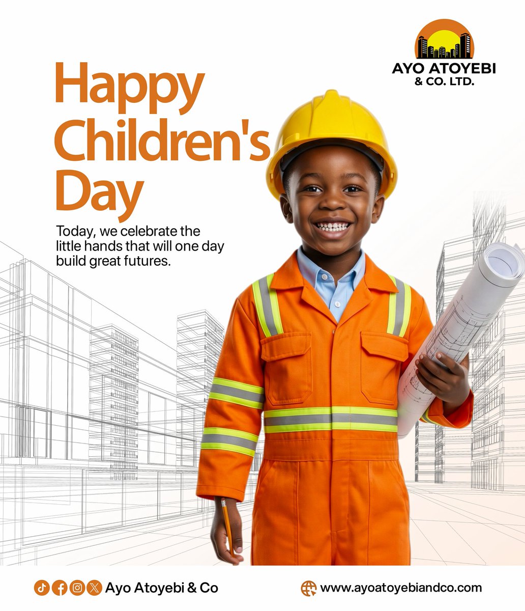 AyoAnd25089's tweet photo. One day, someone will design the next great city.
One day, someone will build homes that shelter thousands of families.
One day, someone will stand at a construction site, look at an empty land, and imagine possibilities where others only see sand.
Today, they are still children. https://t.co/TEdctbKVVb