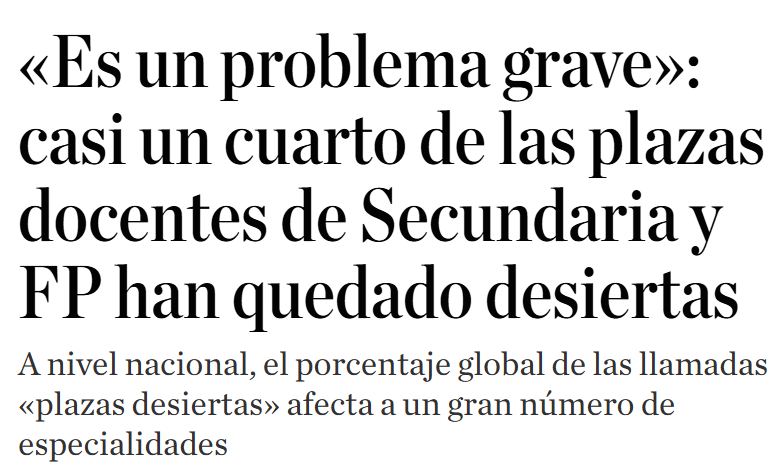 Krupskaya_1869's tweet photo. El primer problema que tienes es encontrar voluntarios para ocupar esos puestazos de 4000€ y tres meses de vacaciones. Qué cosa más rara es que, con semejante chollo de funcivago, sea cada vez más difícil cubrir vacantes. https://t.co/Ri7mvU59Oe