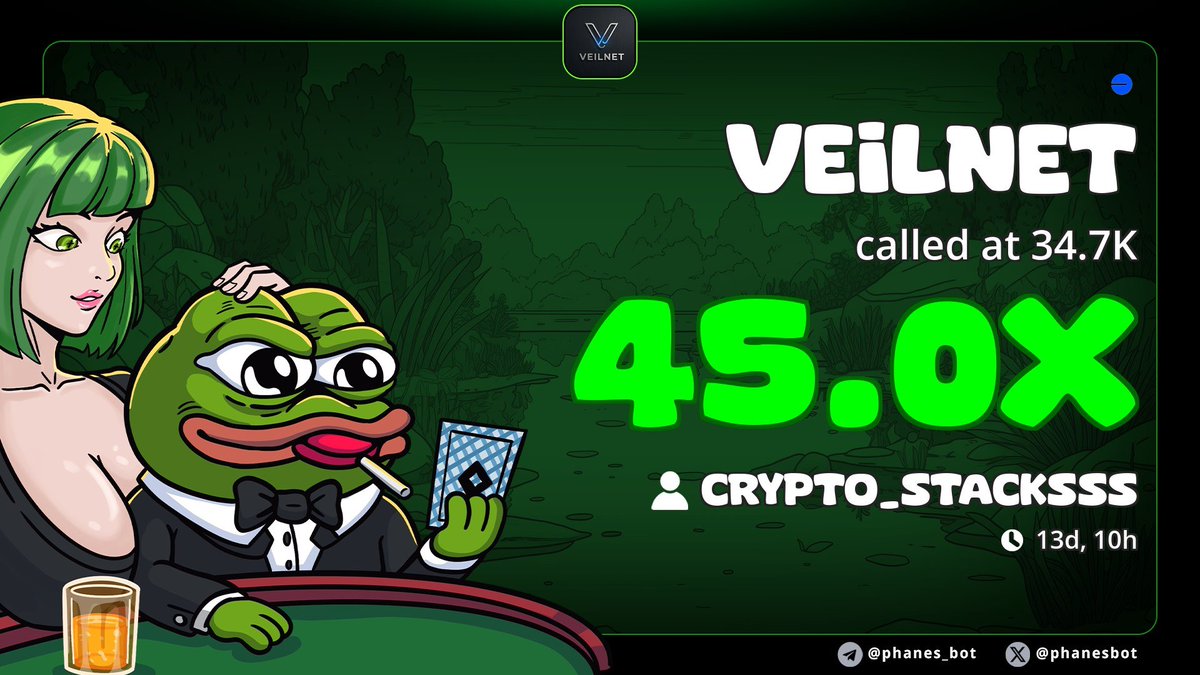 CryptoStacksss's tweet photo. Oh look Another ATH for @Veilnet_ 

If only you listened when I bought at 30k on FOMO or shared in my channel at 70k or when I posted a THREAD at 70k why $VEILNET is the most underrated token on Base.
So far 45x
Watch this go to 10m.

Meanwhile @Fhe_state is building the Veilnet of Sol and I shared yesterday at 70k and its already at 170k.
$FheState is building the AI Agentic FHE Privacy layer for Sol, infact it has been building for 3 months. 

You still have time to get in before it is too late.