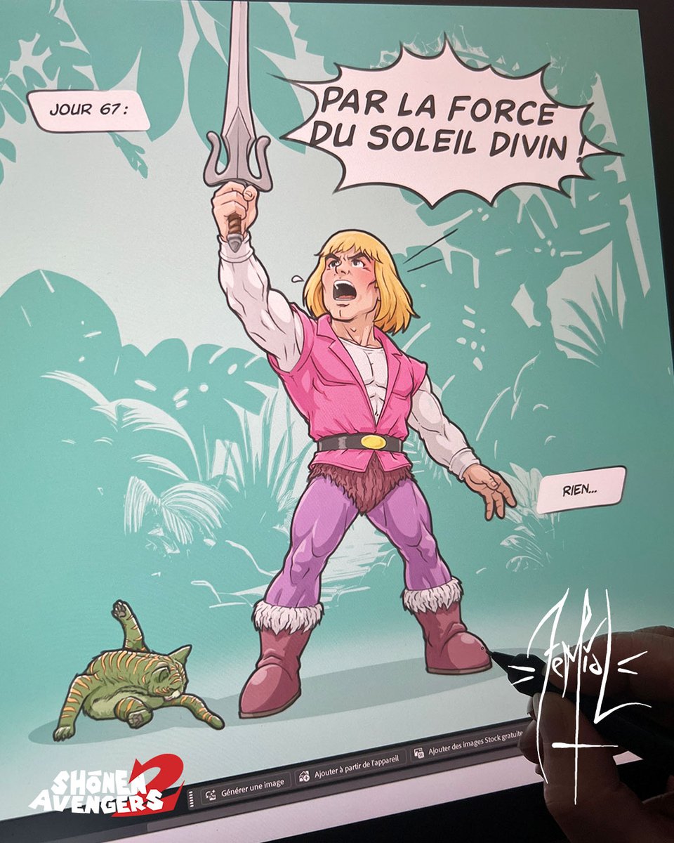 ZeMiaLWorld's tweet photo. "Caramba... Encore raté !" 🗡️😩
Je me demande combien de temps il a mis finalement pour trouver la bonne formule... 🤔😅
#musclor #heman #motu #lesmaitresdelunivers #gotthepower #themastersoftheuniverse #characterdesign #shonenavengers https://t.co/R6a4pobWJk
