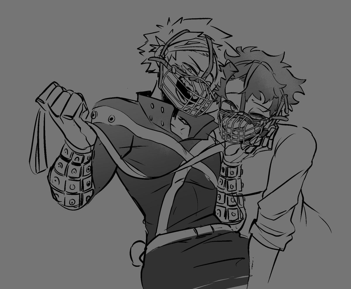 Oni09876's tweet photo. Stupid doodles I did during flight, based on a mutuals’ request

“Bunny Izuku” “both of them with muzzle”

 (1/2) https://t.co/MrSlWE9qz0