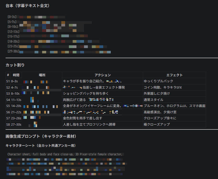 daybreakdeath's tweet photo. 嘘だろ・・・
Claude CodeでRenoiseってスキル使ったら、投稿されてる動画を10分程度で全部解析できた。
これ、やばすぎるだろ。

出てきたのはこれ↓
・動画の概要
・台本
・カット割り
・画像・動画生成プロンプト
・構成の特徴
・動画を30枚の画像に分解

実際にやった方法なんだけど、 https://t.co/Z1s0g5qOVF