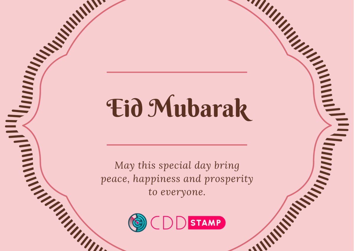 CDDStamp's tweet photo. Sevdiklerinizle birlikte mutlu, keyifli ve güzel bir bayram geçirmeniz dileğiyle.

Happy Eid al-Adha from the CDDStamp Team 🌙 https://t.co/Mq5ORaZDt7