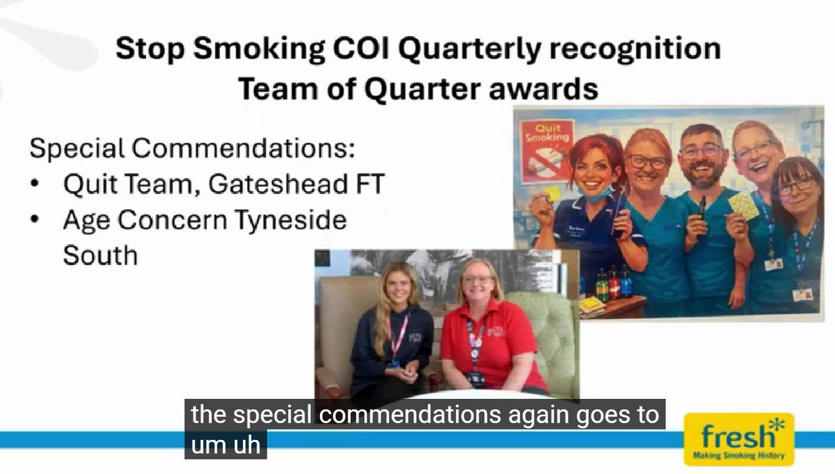 AgeConcernTS's tweet photo. We are delighted that our ACTS Stop Smoking advisors have been recognised for their hard work. 📷 If you want support to quit smoking, get in touch on 0191 4566903 #quitsmokingnortheast #southtyneside.gov.uk #ABetterU #PublicHealthEngland https://t.co/2A2omDrbg2