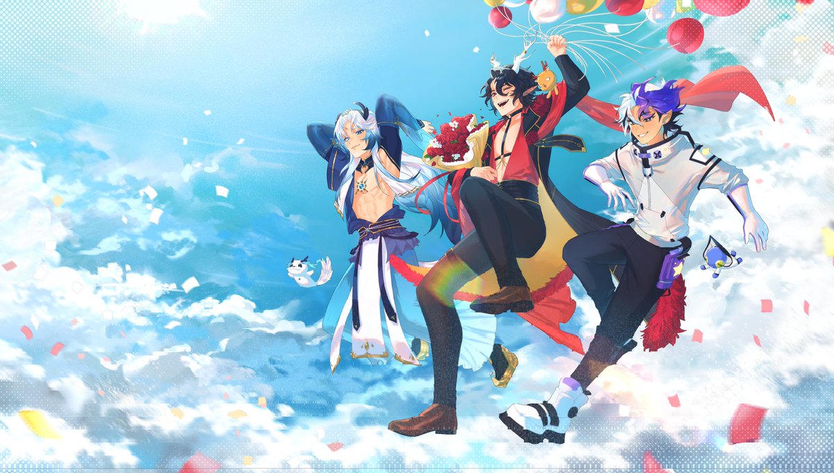 Adriel_Reinsley's tweet photo. It's a little bit late but, thank you taking this journey with me. It's been a amazing 2 years. And cheers to many more.

It would have never been possible without my two best friends to push me forward.

🎨 : @/Lyrramori https://t.co/CpwAvG38f5
