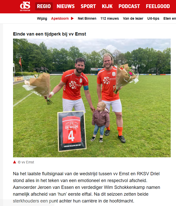 vvEmst's tweet photo. De Stentor: 26/5 - Einde van een tijdperk bij vv Emst. Zie: https://t.co/rErwSVGn16 https://t.co/BR2Bx6hiMc