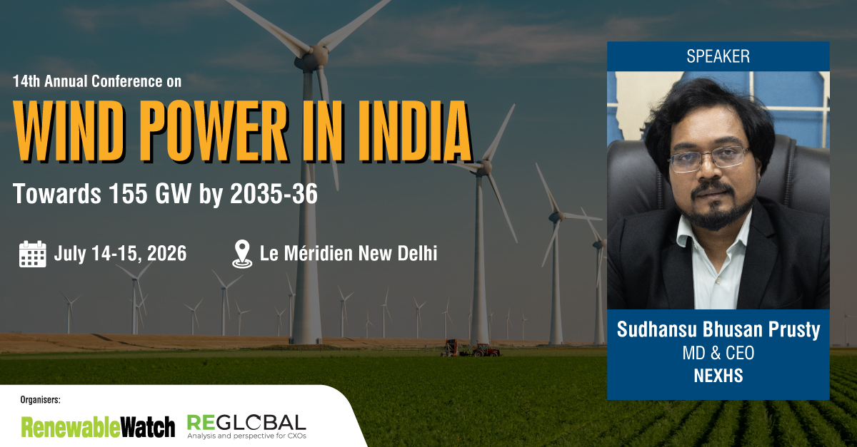 RW_Mag's tweet photo. We are pleased to welcome Sudhansu Bhusan Prusty, MD &amp; CEO, @NeXHSRenewables as a distinguished speaker at the 14th Annual Conference on Wind Power in India, taking place on July 14–15, 2026 at Le Méridien, New Delhi.

To attend, visit: https://t.co/FXMzew7BW4 

#WindPowerIndia https://t.co/5rYQH2UPo2