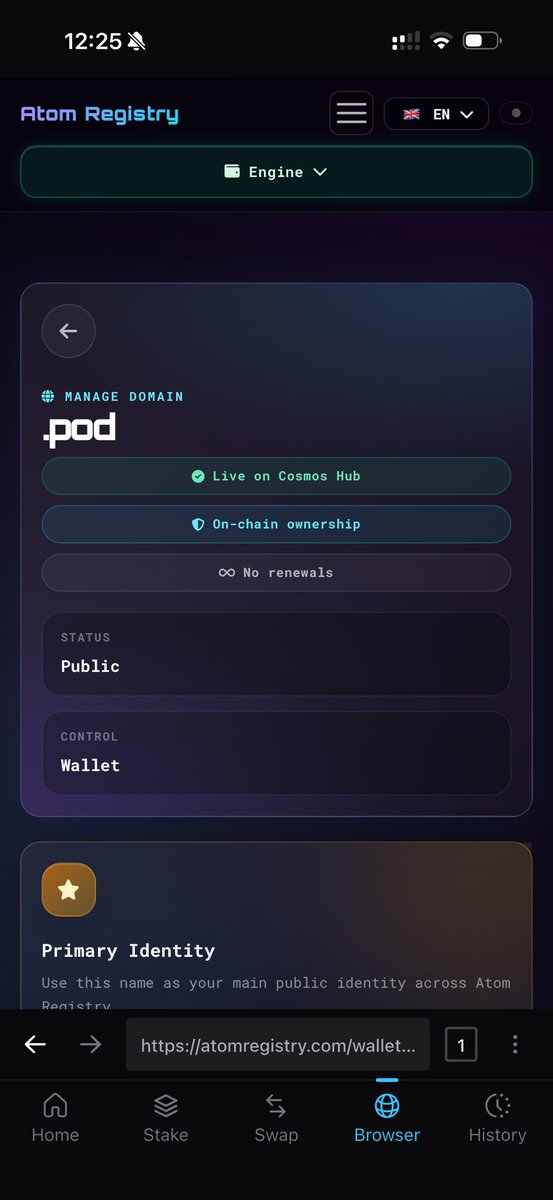 ADHDatom's tweet photo. When you listen to too much @CRYPTO101Pod  and u end up buying tlds knowing @McNutt57 and @TevoTeeven  will approve. https://t.co/OsxIZCQRoJ