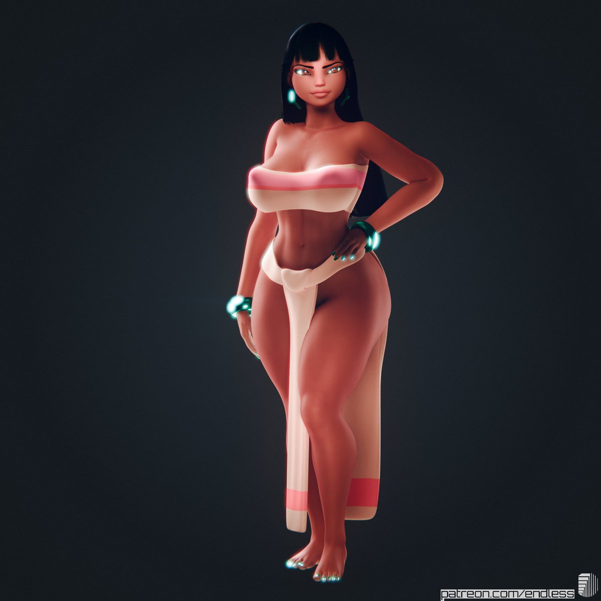 ElevenEndless's tweet photo. Chel v2 Experimental model release .Blend on patreon. https://t.co/3kHF7iJy5R