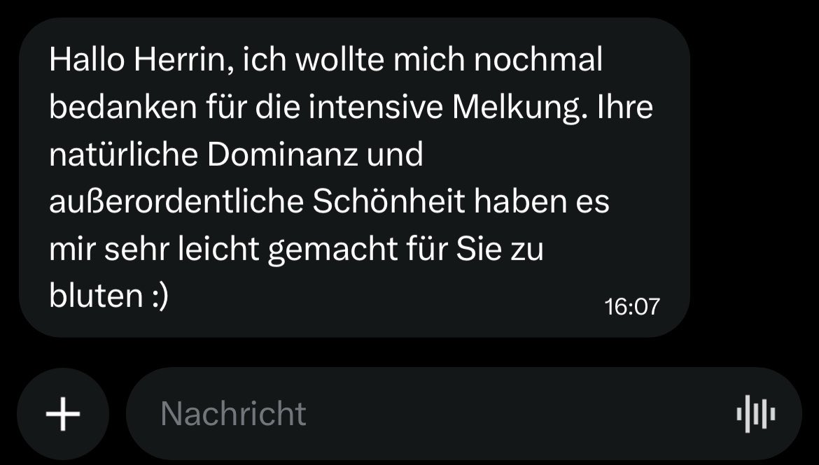 alpha_herrin's tweet photo. Eine mir bisher unbekannte Wanderhur€ kam das erste mal in den Genuss meiner Videos… deaktivierte sich danach - und reaktivierte sich einen Tag später wieder, um mir das zu schreiben und direkt wieder zu senden 🤭 

Ich sags immer wieder- ich mache süchtig! Und ich liebe so eine Hingabe ❤️