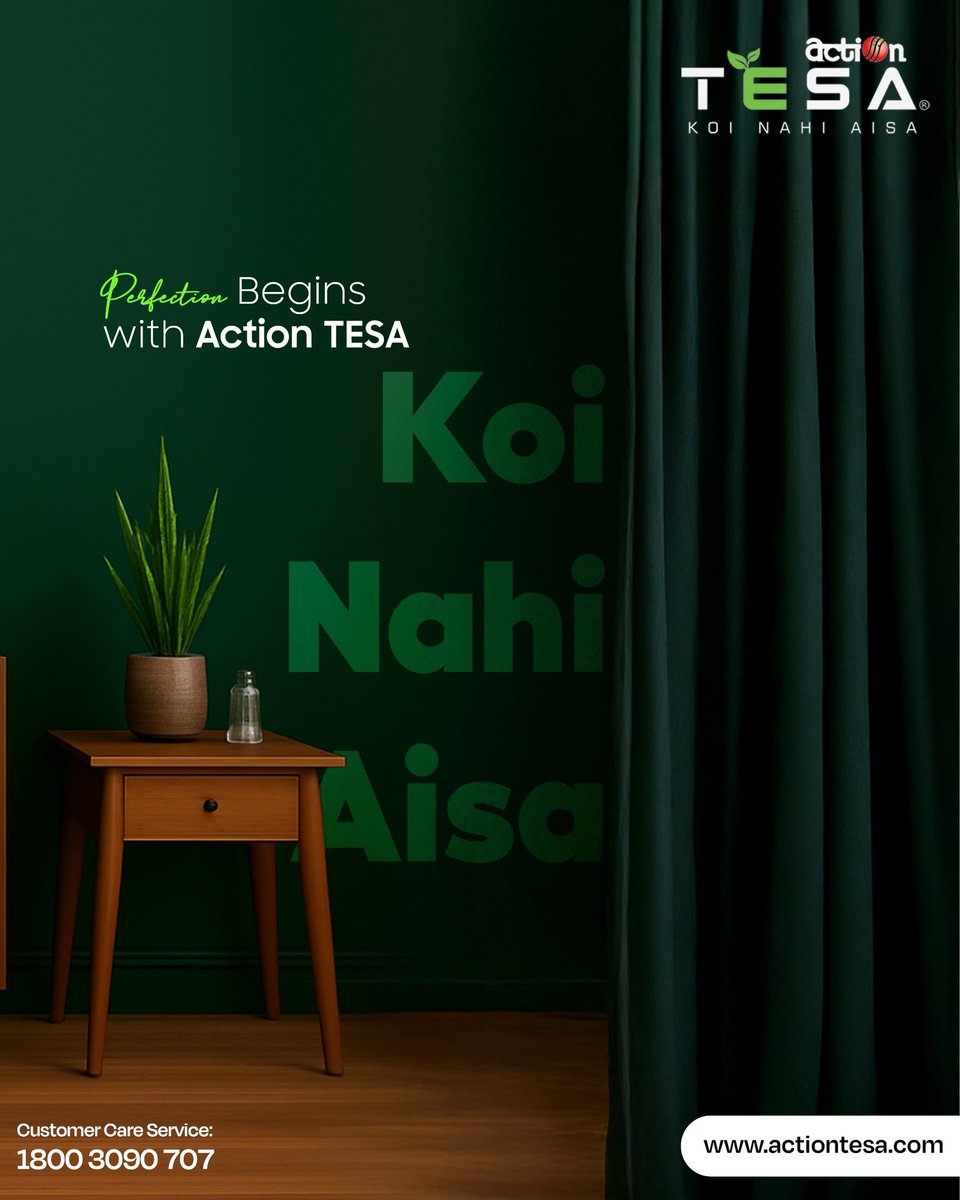 action_tesa's tweet photo. Your home deserves the best.
Different spaces demand different solutions — some face high moisture, others high wear. That’s why Action TESA offers a variety of engineered boards like Moist Master, HDHMR, and Boilo; each designed to meet the unique demands of modern homes. https://t.co/sErrzH7ia8