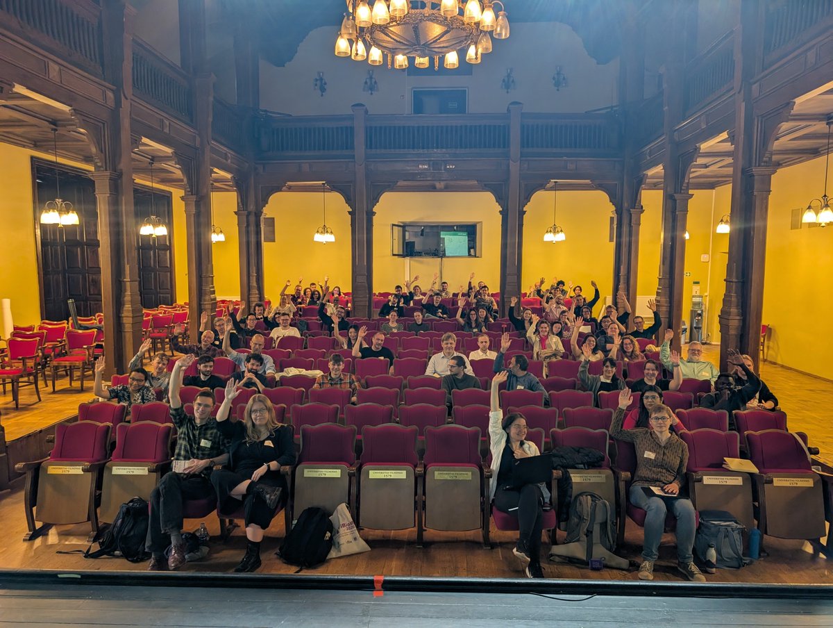 Ingridole's tweet photo. hand is up if it's the person's 1st  time in Lithuania / Vilnius. People coming from 25 countries and 50 cities - 1st time discovered how lovely Vilnius 🇱🇹

Can't wait to meet the same and new people next year - without the fantastic attendees the event would be meh. #ViBioM2026 https://t.co/2rfGLuIXbR