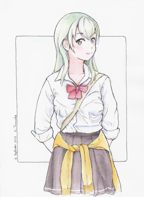 #見た人は無言で緑髪を載せる