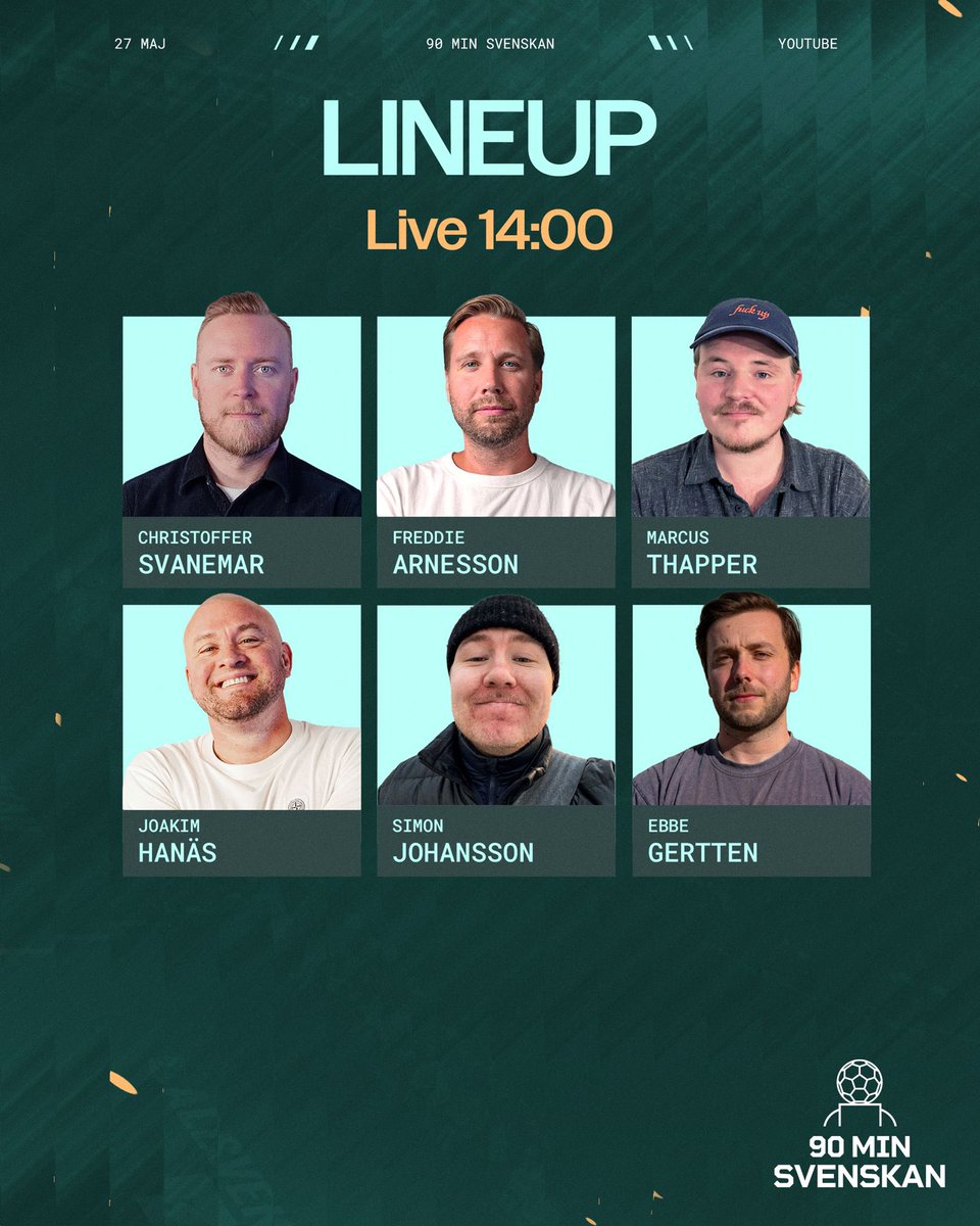 90MinSvenskan's tweet photo. 📺 Live 14.00 med fokus på DIF-BP, Blåvitts pinne mot Mjällby samt Malmö FF som dojat Ramirez. 

Häng med live här: https://t.co/m8VcglTCRC https://t.co/jCStzoCnWv